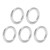 5pcs Round Rings Welded Stainless Steel Durable Sturdy Hoop for Navigation Boats Outdoor3x20mm
