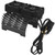 55/56/58mm Brushless Motor Cooling Fan Dual Fan Motor Heatsink Radiator for 1/5 Remote Control Car 8.4V 16000RPMBlack