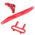 RC Battery Cover Steering Group Upper Cover Front Fixing Bracket Set for Redcat XBE XTE SC 1/10 Monster TruckRed