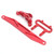 RC Battery Cover Steering Group Upper Cover Front Fixing Bracket Set for Redcat XBE XTE SC 1/10 Monster TruckRed
