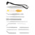14Pcs/Set Paracord Needles Knitting Tool Paracord Stitching Needles Set Bracelets DIY KitSilver