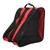 3 Layers Nylon Roller Skate Backpack Singleshoulder Bag Leisure Sports Packsack(red )