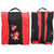 3 Layers Nylon Roller Skate Backpack Singleshoulder Bag Leisure Sports Packsack(red )
