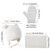 3Pcs Baby Winter Beanie Hat Scarf Gloves Set Knitted Hat Thick Soft Warm Hat for 0-2 Years Old Kids Boys Girls