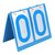 Scoreboard 2 Digit Sports Score Keeper Flip Numbers for Tennis Football Volleyball Basketball Indoor Outdoor Sports Blue Plastic