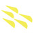 5pcs Arrow Fletching Vanes Plastic Arrow Fletching Vanes for DIY Archery Hunting Targeting ArrowsYellow