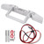 RC Front Bumper with LED Light Accessories Kit fit for SCX10/TRX 1/10 RC Car ModelSilver