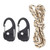2Pcs Rope Tightener Ratchet TieDown Rope Carabiner Hook Lanyard Camping Tent Fastener