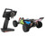 1/14 Remote Control Car Electric Four Wheel Drive Alloy Remote Control Cars High Speed Off Road Vehicle for Boy Kids Green 2Pcs Battery