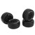 4Pcs 1/10 Scale RC Car Tires Rubber Tires Plastic Wheel Hubs for 1/10 Off Road Remote Control Car