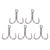 5Pcs Treble Hooks High Carbon Steel Rust Resistant Triple Barbed Hook Fishing Equipment Accessories 5/0