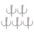 5Pcs Treble Hooks High Carbon Steel Rust Resistant Triple Barbed Hook Fishing Equipment Accessories 5/0