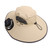 Detachable Sun Fan Hat 3 Speeds Adjustable UPF50 Breathable Wide Brim Sun Bucket Hat with 2 Solar Fan for Men Khaki