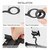 Heightened Aluminium Alloy Bicycle Mobile Phone Holder 360° Rotation Adjustable Motorcycle Phone Mount Rear View Mirror Phone Bracket for Mountain Bike Road Bicycle