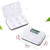 Pill Dispenser with Alarm Electronic Pill Organizer with LCD Display 6 Compartments Digital Pill Reminder Outdoor Portable Mini Pill Box with Alarm