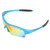 Outdoor Sunglasses Windproof UV Protection TR Ergonomics Riding Sunglasses for Hiking Children Blue Frame Red Lens