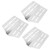 3 Pcs Grill Heat Plate Stainless Steel Wear Rust Corrosion Resistance Gas Grill Heat Tent Replacement for Weber Genesis