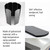 Folding Stove Windscreen 8 Plates Galvanized Camping Cooker Stove Windshield with Storage Bag