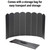 Folding Stove Windscreen 8 Plates Galvanized Camping Cooker Stove Windshield with Storage Bag