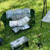 Folding Stove Windscreen 8 Plates Galvanized Camping Cooker Stove Windshield with Storage Bag