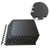 4PCS EVA Foam Floor Mat Slip Resistant Foam Interlocking Tiles Puzzle Exercise Mat for Gym Black