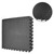 4PCS EVA Foam Floor Mat Slip Resistant Foam Interlocking Tiles Puzzle Exercise Mat for Gym Black