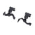 360 Degree Rotation Headset Helmet Guide Adapter Multi Angle Rotation Helmet Rail Adapter Sound Pickup Noise Reduction Headset Helmet Accessories ABS