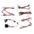RC Front Rear Light Bar White Red Yellow LED Light Headlight Taillight Light Bar For ZD Racing MX07 4WD 1/7 RC