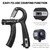 2pcs Hand Grip Strengthener with Counter 5-60kg Adjustable Resistance Fitness Hand Exerciser for   Muscle Building Wrist Training