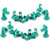 ZTTO 24PCS Alloy Steel Bicycle Brake Rotor Bolts Mountain Bike M5x10mm Disc T25 ScrewGreen