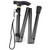 Aluminium Alloy Folding Cane Portable Hand Walking Stick Trekking Hiking Sticks Non-slip 4 Section Adjustable Canes with Comfortable Handle