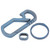 Outdoor MultiFunctional Titanium Alloy Keychains Clip Bottle Opener Keyring Holder(Blue )