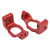 2Pcs Caster Blocks C Hub Aluminium Alloy High Strength Reduce Vibration Aluminium Caster Blocks for Traxxas 1/10 MAXX2 0 Red