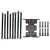 Aluminum Alloy Center Skid Plate Mount with Base Link Rod for Axial SCX10 1/10 RC Car