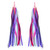 2 PCS Kid's Rainbow Bike Streamers For Girls Boys Children's Tassel Scooters Ribbons Bike Handlebar Streamers Ribbons
