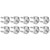 10pcs 3/16 Inch M4 Stainless Steel Wire Rope Cable Clip Clamp U Bolt Saddle Fastener