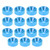 15pcs M3 Countersunk Screw Washer Aluminium Alloy Concave Gasket Fit for RC ModelBlue