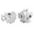 RC Car Front Gearbox Aluminum Alloy Wear Resistant High Strength Anti Corrosion Gear Box for Losi Baja Rey 1/10 Silver