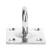 Stainless Steel Ceiling Hooks Corrosion Resistant Pad Eye Plate U Hooks for Seawater Environment Operation8MM