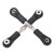 2 Pcs RC Servo Link Steering Rod 8020 Black Steering Linkage for ZD Racing 1/7 DBX07 EX 07
