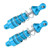 Front Rear Shock Absorbers Damper Accessories Fit for Losi 1/18 MiniT 2.0 2WD Sports Car(Blue )