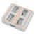 2 Way Charging Hub Compact Easy Carrying 4 Ports RC Drone Battery Charger for DJI Mini 3 Pro Grey