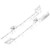 Metal Side Skirt Accessory Fit for SCX10 90046 90047 1/10 RC Crawler 313 WheelbaseSilver
