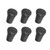 6pcs/set Replacement Outdoor Trekking Hiking Pole Tip End Walking Stick Cap Cover Protector