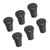 6pcs/set Replacement Outdoor Trekking Hiking Pole Tip End Walking Stick Cap Cover Protector