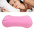 Inflatable Pillow Camping Travel Pillows Flocked Fabric Ultralight Press Automatic Inflation for Neck Lumbar Pink