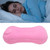 Inflatable Pillow Camping Travel Pillows Flocked Fabric Ultralight Press Automatic Inflation for Neck Lumbar Pink