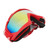 Motorcycle Goggles PC Sponge Adjustable Protective Sunglasses Motorbike Accessories for Off Road Riding Hiking Red Frame Red Goggles Lens
