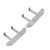 Metal Pedal Aluminum Alloy Exquisite Side Plate Pedals for D90 for D91 for D96 for D99 for D99S 1/12 RC Climbing CarR790S Silver