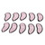 10 PCS Golf Club Head Covers Golf Iron Pole Net Cover Club Protective Head Covers with Numbers Pink